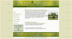 Desktop Screenshot of lakeforestinternalmedicine.com
